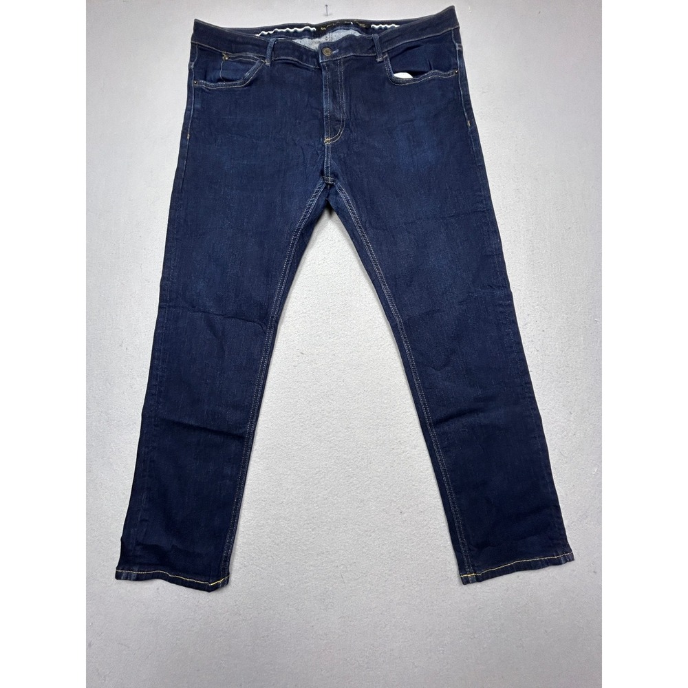 Massimo Dutti Slim Fit Jeans Denim Dark Indigo USA 40 EUR 50 Mens